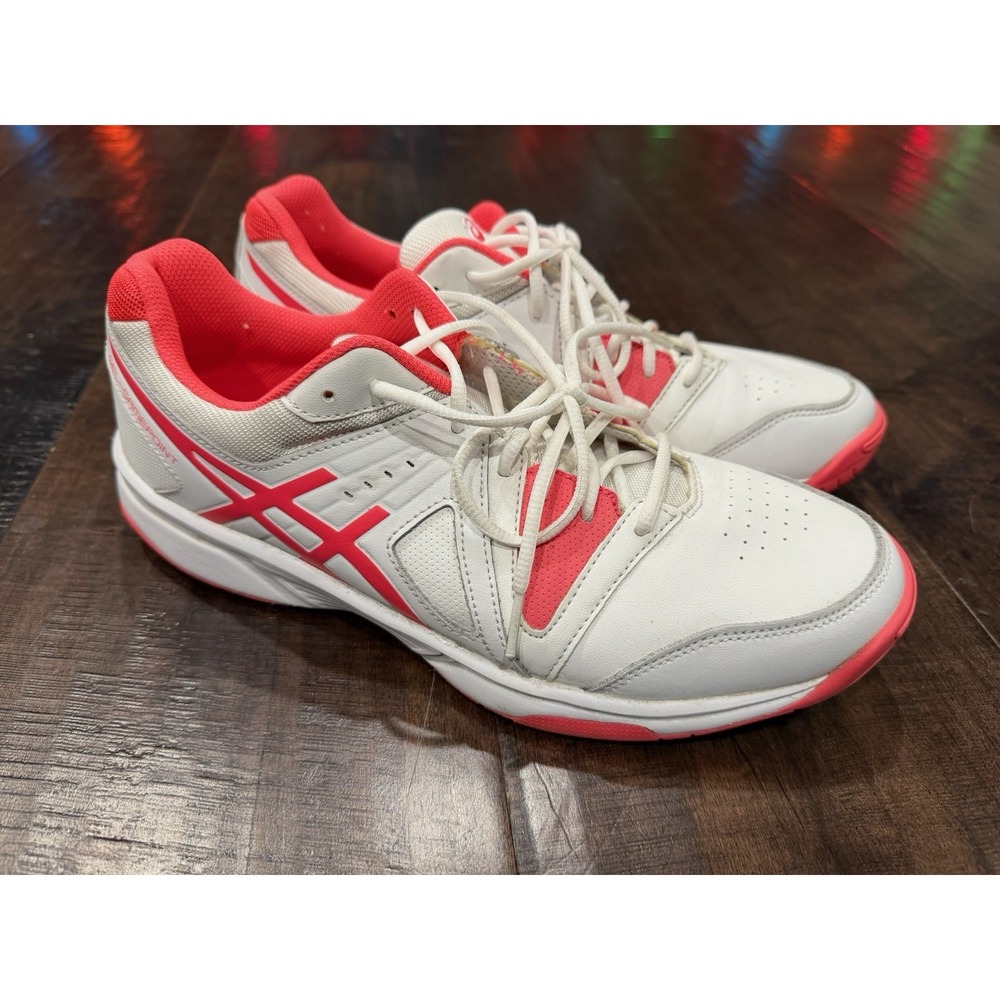 Asics Gel-Dedicate 6 White Laser‎ Pink Womens Tennis Shoes F580916 Size 11